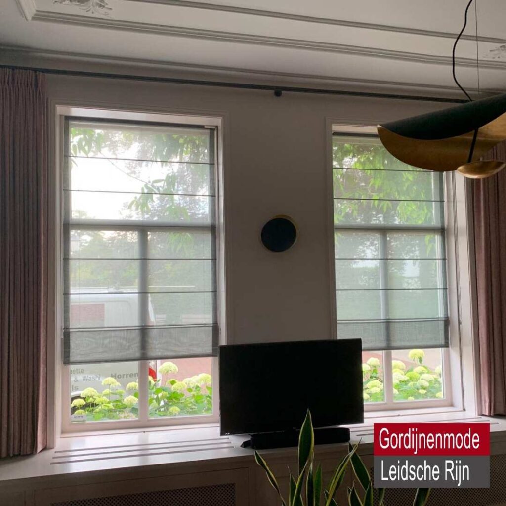 Gordijnenmode Leidsche Rijn De Meern - vouwgordijn vitrage transparant kleur beige met gordijnen met wave