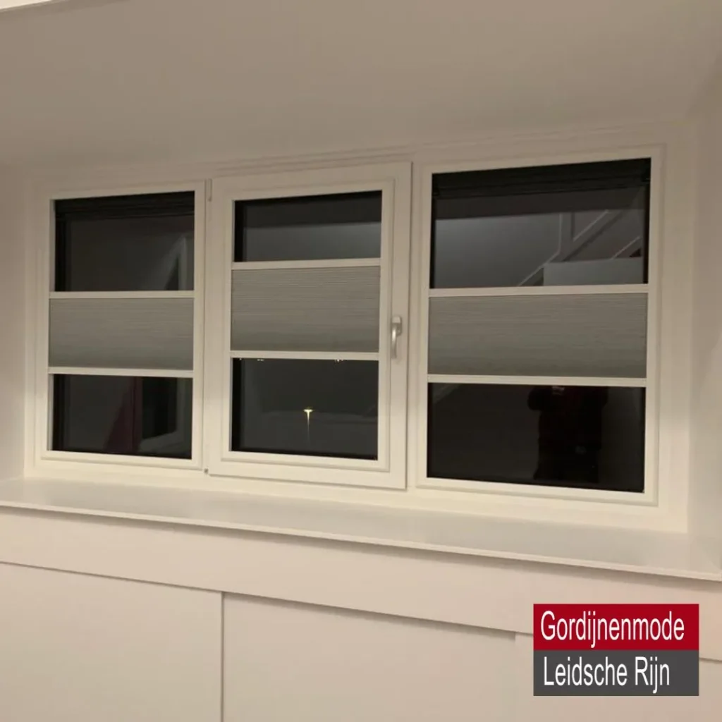 Gordijnenmode Leidsche Rijn De Meern - magneetframe kunststof kozijn duetgordijn verduisterend kleur wit